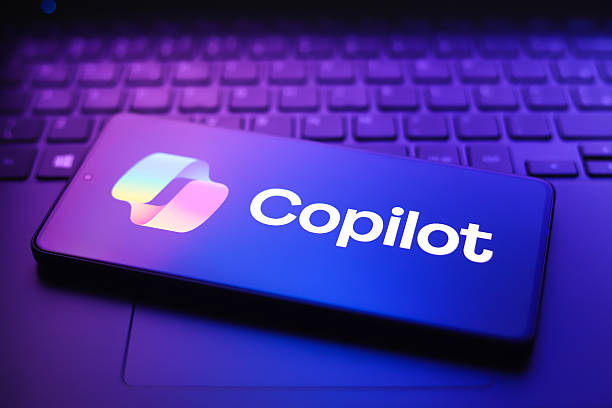 The Microsoft Copilot logo appears on a smartphone screen in this photo illustration in Ontario, Canada, on March 7, 2026.